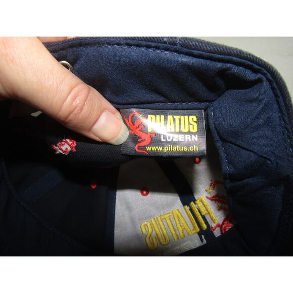 Pilatus Luzern Hat Navy Blue Red Dragon Embroidered Switzerland Souvenir Cap - Picture 6 of 7